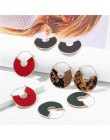 Oversize geometryczne spadek wąż kolczyki dla kobiet Punk Vintage duża skóra węża dynda kolczyki damska biżuteria prezent Bijoux