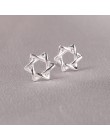 Prawdziwe 925 Sterling Silver biżuteria dla kobiet Cute AnimalHollow kolczyk Stud mały kolczyk dla dziewczyn hurtowych