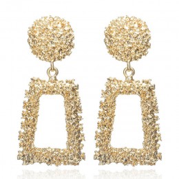 Moda kreatywne kolczyki 2019 duże geometryczne okrągłe kolczyki dla kobiet kolczyki wiszące Drop Earing nowoczesna damska biżute