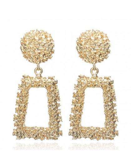 Moda kreatywne kolczyki 2019 duże geometryczne okrągłe kolczyki dla kobiet kolczyki wiszące Drop Earing nowoczesna damska biżute