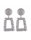Moda kreatywne kolczyki 2019 duże geometryczne okrągłe kolczyki dla kobiet kolczyki wiszące Drop Earing nowoczesna damska biżute
