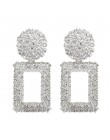 Moda kreatywne kolczyki 2019 duże geometryczne okrągłe kolczyki dla kobiet kolczyki wiszące Drop Earing nowoczesna damska biżute