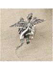 Gothic diy czarny nietoperz w kształcie klipsy do uszu dla kobiet dziewczyn Punk Dragon Snake Butterfly Ax Vintage kolczyki Part