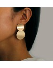 Moda kreatywne kolczyki 2019 duże geometryczne okrągłe kolczyki dla kobiet kolczyki wiszące Drop Earing nowoczesna damska biżute