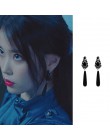 MENGJIQIAO 2019 nowy koreański TV gwiazda eleganckie błyszczące Rhinestone spadek kolczyki dla kobiet metalowe koło kryształ Oor
