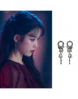 MENGJIQIAO 2019 nowy koreański TV gwiazda eleganckie błyszczące Rhinestone spadek kolczyki dla kobiet metalowe koło kryształ Oor