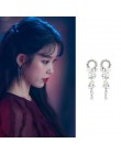 MENGJIQIAO 2019 nowy koreański TV gwiazda eleganckie błyszczące Rhinestone spadek kolczyki dla kobiet metalowe koło kryształ Oor