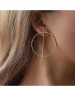 Moda kreatywne kolczyki 2019 duże geometryczne okrągłe kolczyki dla kobiet kolczyki wiszące Drop Earing nowoczesna damska biżute