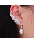 HZ nowa wróżka motyl przesada 2019 Tassel elegancka fajna unikalna kość do ucha klip srebrne kolczyki dla kobiet biżuteria preze