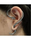 Gothic diy czarny nietoperz w kształcie klipsy do uszu dla kobiet dziewczyn Punk Dragon Snake Butterfly Ax Vintage kolczyki Part