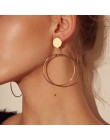 Moda kreatywne kolczyki 2019 duże geometryczne okrągłe kolczyki dla kobiet kolczyki wiszące Drop Earing nowoczesna damska biżute