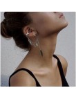 Gothic diy czarny nietoperz w kształcie klipsy do uszu dla kobiet dziewczyn Punk Dragon Snake Butterfly Ax Vintage kolczyki Part
