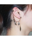 Gothic diy czarny nietoperz w kształcie klipsy do uszu dla kobiet dziewczyn Punk Dragon Snake Butterfly Ax Vintage kolczyki Part