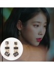 MENGJIQIAO 2019 nowy koreański TV gwiazda eleganckie błyszczące Rhinestone spadek kolczyki dla kobiet metalowe koło kryształ Oor