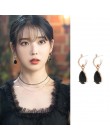 MENGJIQIAO 2019 nowy koreański TV gwiazda eleganckie błyszczące Rhinestone spadek kolczyki dla kobiet metalowe koło kryształ Oor
