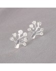 Prawdziwe 925 Sterling Silver biżuteria dla kobiet Cute AnimalHollow kolczyk Stud mały kolczyk dla dziewczyn hurtowych