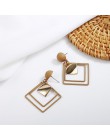 Moda kreatywne kolczyki 2019 duże geometryczne okrągłe kolczyki dla kobiet kolczyki wiszące Drop Earing nowoczesna damska biżute