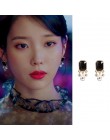 MENGJIQIAO 2019 nowy koreański TV gwiazda eleganckie błyszczące Rhinestone spadek kolczyki dla kobiet metalowe koło kryształ Oor
