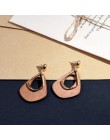 Moda kreatywne kolczyki 2019 duże geometryczne okrągłe kolczyki dla kobiet kolczyki wiszące Drop Earing nowoczesna damska biżute