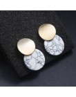 Moda kreatywne kolczyki 2019 duże geometryczne okrągłe kolczyki dla kobiet kolczyki wiszące Drop Earing nowoczesna damska biżute