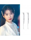 MENGJIQIAO 2019 nowy koreański TV gwiazda eleganckie błyszczące Rhinestone spadek kolczyki dla kobiet metalowe koło kryształ Oor