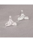 Prawdziwe 925 Sterling Silver biżuteria dla kobiet Cute AnimalHollow kolczyk Stud mały kolczyk dla dziewczyn hurtowych