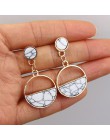 Moda kreatywne kolczyki 2019 duże geometryczne okrągłe kolczyki dla kobiet kolczyki wiszące Drop Earing nowoczesna damska biżute