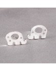 Prawdziwe 925 Sterling Silver biżuteria dla kobiet Cute AnimalHollow kolczyk Stud mały kolczyk dla dziewczyn hurtowych