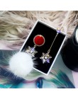 Klasyczne Rhinestone geometryczne kobiety Dangle kolczyki długie asymetryczne kolczyki kolczyki dla kobiet kolczyki wiszące