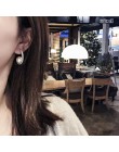 2019 New Arrival symulowane-pearl Trendy okrągłe kobiety Dangle kolczyki osobowość Arc pearl kolczyki czeski spadek kolczyki