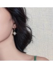 2019 New Arrival kryształowe modne gwiazdy kobiety Dangle kolczyki Star-moon asymetryczne kolczyki spadek kolczyki biżuteria kol