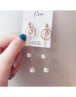 Klasyczne Rhinestone geometryczne kobiety Dangle kolczyki długie asymetryczne kolczyki kolczyki dla kobiet kolczyki wiszące