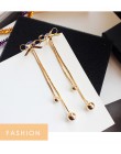 Klasyczne Rhinestone geometryczne kobiety Dangle kolczyki długie asymetryczne kolczyki kolczyki dla kobiet kolczyki wiszące