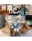 Bohemia żywica akrylowa kolczyki Drop kobiety wzór w cętki okrągłe kolczyki zwisają moda boho damska biżuteria kolczyki 2019 now