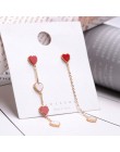 Klasyczne Rhinestone geometryczne kobiety Dangle kolczyki długie asymetryczne kolczyki kolczyki dla kobiet kolczyki wiszące