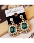 2020 najnowsze koreańskie kolczyki damskie biżuteria perły Vintage Fashion Shiny Crystal kwadratowe kolczyki dla kobiet sprzedaż
