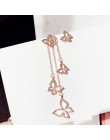 Klasyczne Rhinestone geometryczne kobiety Dangle kolczyki długie asymetryczne kolczyki kolczyki dla kobiet kolczyki wiszące
