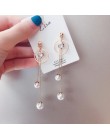 Klasyczne Rhinestone geometryczne kobiety Dangle kolczyki długie asymetryczne kolczyki kolczyki dla kobiet kolczyki wiszące
