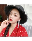 FYUAN moda długi Tassel pełny kryształ górski spadek kolczyki dla kobiet Bijoux błyszczące kropla wody kryształowe kolczyki zwis