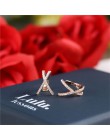 Moda krzyż nie przebity mały kolczyk kobiety biżuteria z nausznikami dziewczyna klip EarCuff Micro Pave kolczyki z cyrkonią bouc