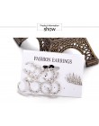 9 sztuk/zestaw Punk imitacja perły klipsy kryształowe dla kobiet artystyczna srebrna kolor Ear Cuff Brincos moda geometria biżut