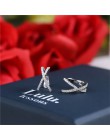 Moda krzyż nie przebity mały kolczyk kobiety biżuteria z nausznikami dziewczyna klip EarCuff Micro Pave kolczyki z cyrkonią bouc