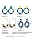 BICUX Fashion czeski komunikat akrylowe spadek kolczyki dla kobiet w stylu Vintage koreański geometria dynda wiszące kolczyki 20