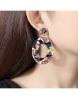 BICUX Fashion czeski komunikat akrylowe spadek kolczyki dla kobiet w stylu Vintage koreański geometria dynda wiszące kolczyki 20