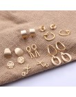 Moda koreański metal złoty kolor Stud kolczyk proste geometryczne Camber koło węzeł twarz matowy nieregularne elipsy kobiety dzi