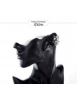 9 sztuk/zestaw Punk imitacja perły klipsy kryształowe dla kobiet artystyczna srebrna kolor Ear Cuff Brincos moda geometria biżut