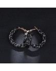 RscvonM nowy projekt moda urok obręcz z kryształem austriackim kolczyki geometryczne okrągłe błyszczące rhinestone duży kolczyk 