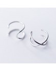Klipsy na uszy bez dziurek krzyż C kształt nausznice Ear Cuff kobiety kolczyki moda 925 srebro biżuteria Ear Wrap Earcuff