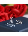 Moda krzyż nie przebity mały kolczyk kobiety biżuteria z nausznikami dziewczyna klip EarCuff Micro Pave kolczyki z cyrkonią bouc
