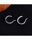 Moda krzyż nie przebity mały kolczyk kobiety biżuteria z nausznikami dziewczyna klip EarCuff Micro Pave kolczyki z cyrkonią bouc